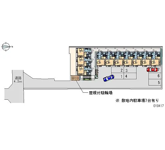 ★手数料０円★岡山市北区神田町２丁目 月極駐車場